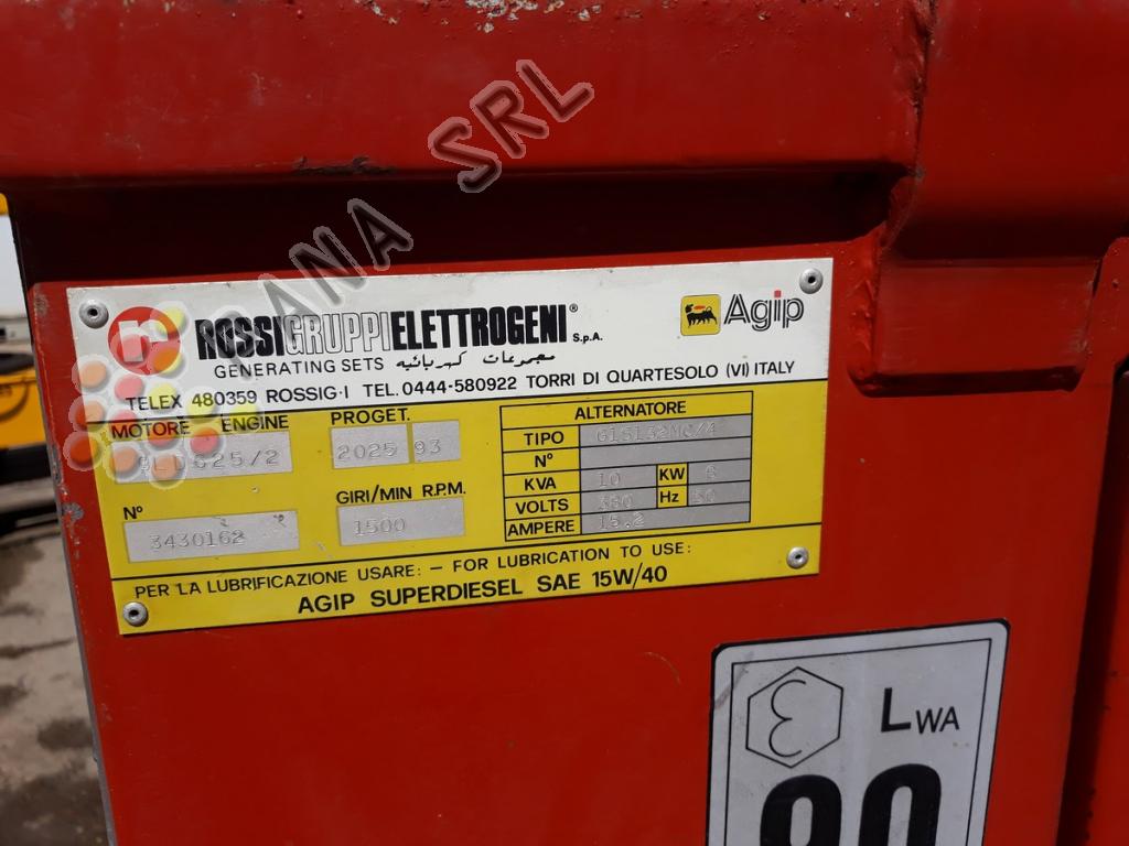 GRUPPO ELETTROGENO ROSSI 10 KVA (Categoria: Mezzi Speciali)